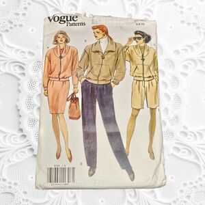 Vtg Vogue Sewing Pattern 8150 Fitting Jacket Skirt Pants 90s Sizes 6/8/10 Uncut